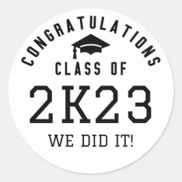 2023年度卒業おめでとう ラウンドシール