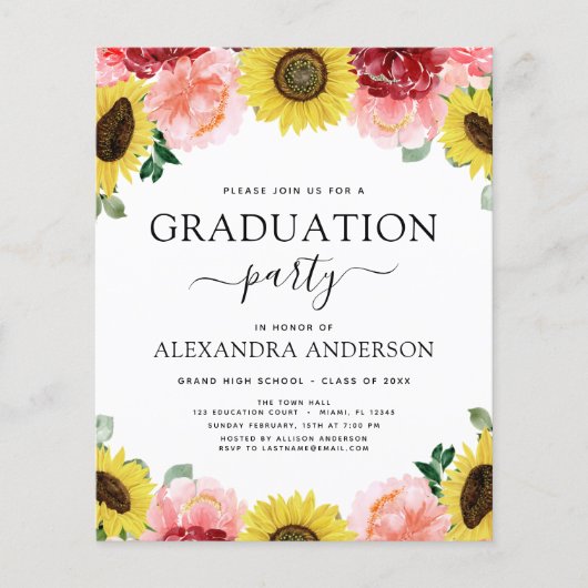 2023年度卒業ひまわり国 チラシ (正面)