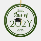 2023年度卒業エレガントキャップ卒業 セラミックオーナメント (正面)