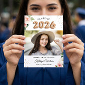 2023年度卒業バラ金ゴールドバルーンフローラ 案内状