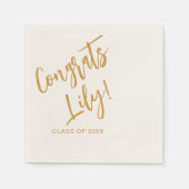 2023年度卒業パーティーの装飾の類 スタンダードカクテルナプキン (正面)