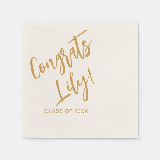 2023年度卒業パーティーの装飾の類 スタンダードカクテルナプキン (正面)