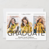 2023年度卒業パーティー3枚の写真 案内状 (正面)