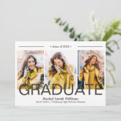 2023年度卒業パーティー3枚の写真 案内状 (スタンド正面)