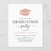 2023年度卒業ピンクフォトエレガント写真 チラシ (正面)