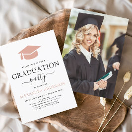 2023年度卒業ピンクフォトエレガント写真 チラシ