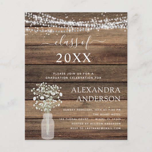 2023年度卒業ベビーズブレス招待状 チラシ (正面)