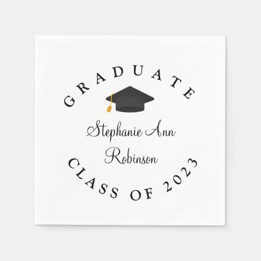 2023年度卒業モダンパーティーの種類 スタンダードカクテルナプキン (正面)