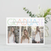 2023年度卒業写真コラージュ 招待状 (スタンド正面)