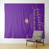 2023年度卒業写真撮影用パープル背景 タペストリー (インサイチュ(横))