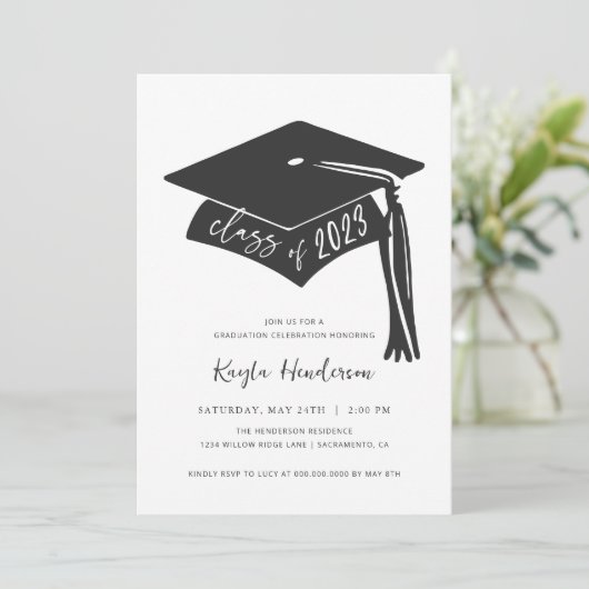 2023年度卒業招待状 招待状 (スタンド正面)