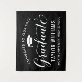 2023年度卒業生 黒い卒業式の祝賀 タペストリー (正面)