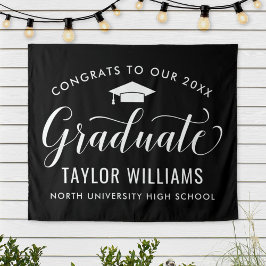2023年度卒業生 黒い卒業式の祝賀 タペストリー