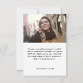 2023年度卒業発表のクラス 招待状 (裏面)