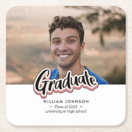 2023年度卒業発表区分 スクエアペーパーコースター