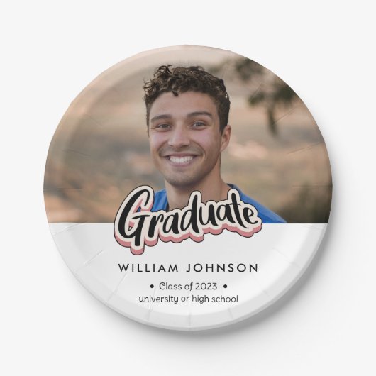 2023年度卒業発表区分 ペーパープレート (正面)