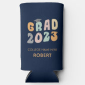 2023年度大学大学院卒業記念パーティーレトロ スリム缶クーラー (正面)