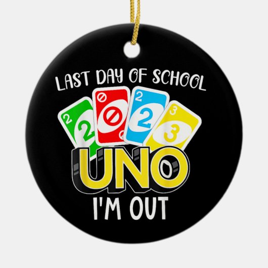 2023年度最後の日宇野私はシャツのクラスを外れている セラミックオーナメント (正面)