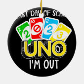 2023年度最後の日宇野私はシャツのクラスを外れている セラミックオーナメント (裏面)