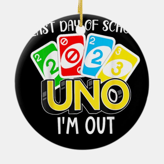 2023年度最後の日宇野私はシャツのクラスを外れている セラミックオーナメント (裏面)