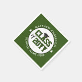 2023年度森林グリーン卒業パーティーのクラス スタンダードカクテルナプキン (角)