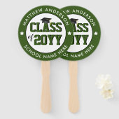 2023年度森林グリーン卒業パーティーのクラス ハンドファン (正面&裏面)