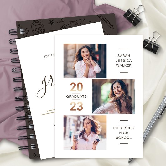 2023年度発表パーティー3枚 案内状