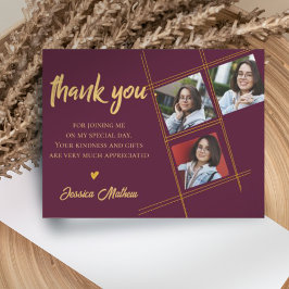 2023年度赤写真数々の卒業ありがとう ポストカード