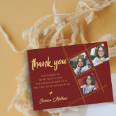 2023年度赤写真数々の卒業ありがとう ポストカード