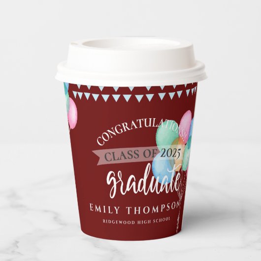 2023年度赤卒業 紙コップ (裏面)
