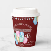 2023年度赤卒業 紙コップ (正面)