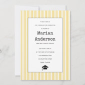 2023年度 タイプライター黄色卒業写真 招待状 (裏面)