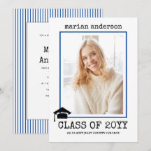 2023年度 タイプライター ブルー 卒業写真