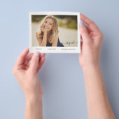 2023年度　上級写真 卒業発表カード チラシ (手)