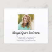 2023年度　上級写真 卒業発表カード チラシ (裏面)