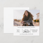 2023年度 写真が永遠に残る卒業パーティー 招待状 (正面/裏面)