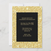 2023年度 卒業パーティー ゴールド シニア 高校卒業生 招待状 (裏面)