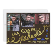 2023年度 卒業パーティー ゴールド タイポグラフィー モダン フォト