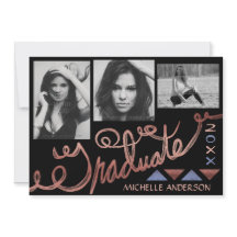 2023年度 卒業パーティー ローズゴールド タイポグラフィー フォト