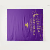 2023年度 卒業写真撮影用 紫色の背景 タペストリー (正面(横))