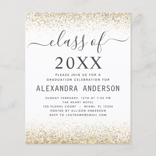 2023年度 卒業写真用 ホワイトゴールド クラシック チラシ (正面)