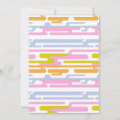 2023年度 卒業写真 青いタイポグラフィーのお知らせ 招待状 (裏面)