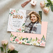 2023年度 卒業式風船文字写真 卒業祝賀会 招待状