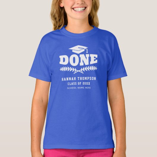 2023年度 小学校卒業 おめでとう Tシャツ (正面)