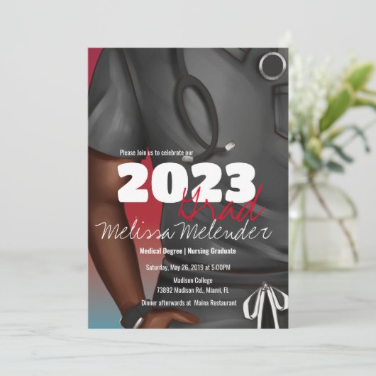 2023年度 男性看護師 卒業スクラブ 招待状 (スタンド正面)