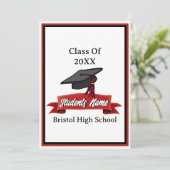 2023年度 赤と黒の卒業パーティー 招待状 (スタンド正面)