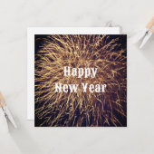 2023年新しい年のゴールデン花火トレンディ カード (正面/裏面インサイチュ)