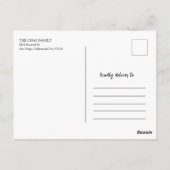 2023年新中国の年紙カットラビットスタンプ縁ど ポストカード (裏面)