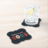 2023年新年おめでとう季節のクリスマス ペーパーコースター (インサイチュ)