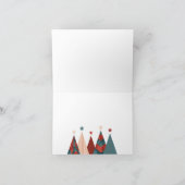 2023年新年おめでとう文字クリスマスツリー サンキューカード (内部)